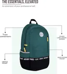 Gear Bomber Eco Statement 2C, 25L Laptop Backpack for Men & Women, Green Black