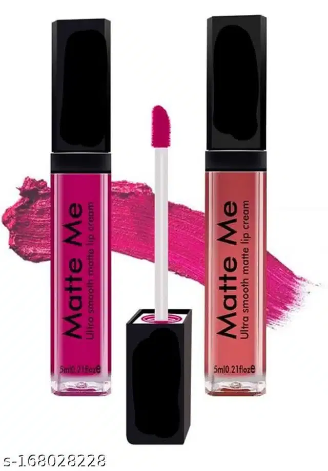 Matte Me Liquid Lipsticks (Nude & Pink, Pack of 2)