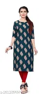 Women's Printed Aline / Straight Kurtis (Pack Of 1 Kurta) (XXL)