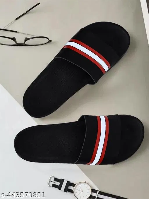Sliders for Men, Black (8)