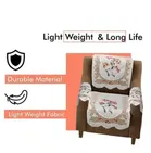 Polyester Floral Sofa Cover Set 
