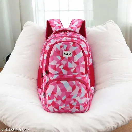 Canvas Backpack Bag, Pink