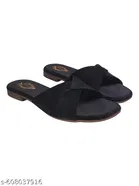 Shoetopia Black Solid Espadrille 
