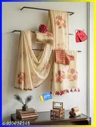 Cotton Linen Saree for Women 