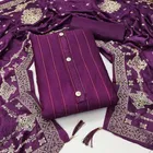 Jacquard Unstitched Dress Material for Women 