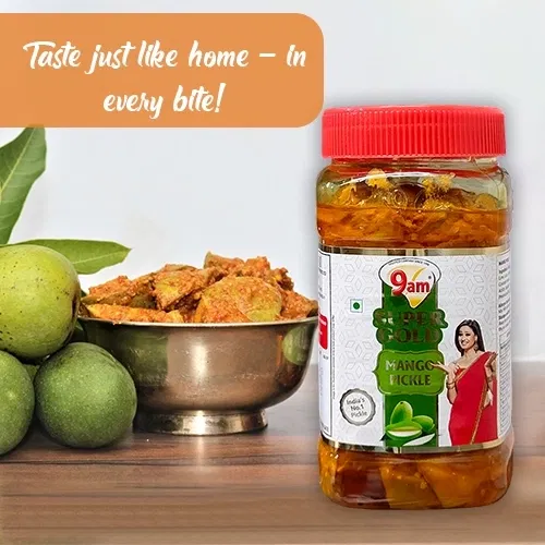9 Am सुपर गोल्ड मैंगो पिकल 450 g