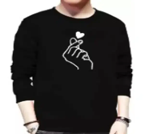 Half Sleeves Printed T-Shirt for Men (Black, XL)