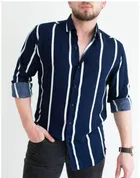 Full Sleeves Striped Shirt for Men 