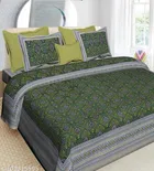 Cotton Queen Bedsheet with 2 Pillow Cover 