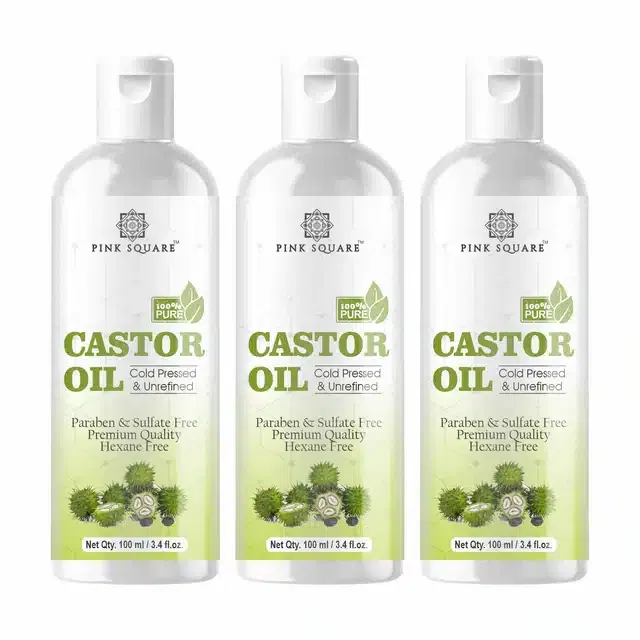 Cold Pressed Castor Oil Combo (Pack of 3, 300 ml)