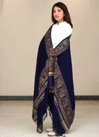 Self-Design Woven Acrylic Women Shawl 