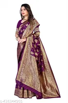 Banarasi Silk Zari Woven Saree for Women 