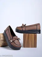 Shoetopia Girls Casual Shoes Brown 