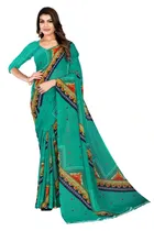 Georgette Printed Saree for Women 