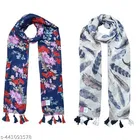 Poly Chiffon Printed Scarves for Women 