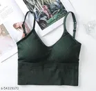 Viscose Spandex Bra for Women, Green 