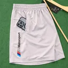 Motorsports Printed Polycotton Shorts for Men, Grey 