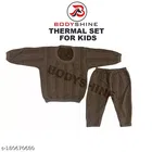 Woolen Thermal Top & Bottom Set for Kids 