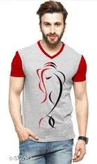 Ruggstar Casual Printed Round Neck T-Shirt For Men 