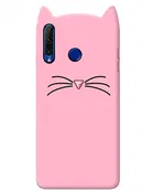Silicone Mobile Back Cover for Honor 20i (Pink)