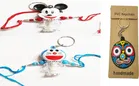 Plastic 2 Pcs Rakhi with Jagannath ji Key Chain 