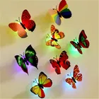 Plastic LED 3D Butterfly Wall Stickers 