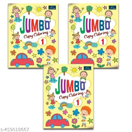 Jumbo Copy Coloring Book Part 1 Coloing Book For Kids (Pack Of 3) (Paperback, BOOKFORD PUBLICATIONS PRIVATE LIMITED)
