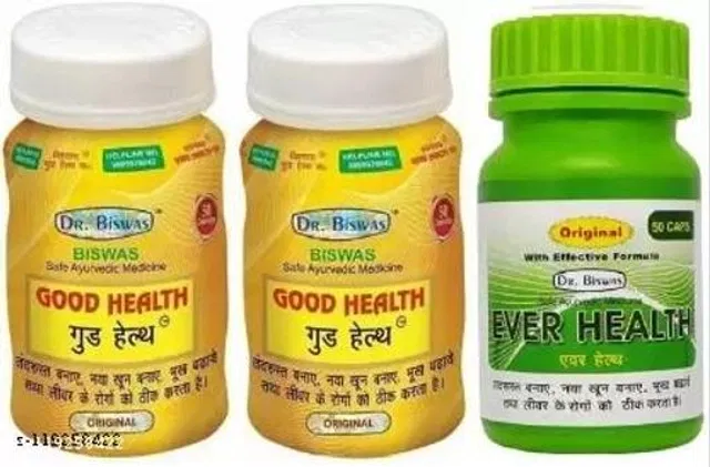 Dr Biswas Good Health Ayurvedic Capsule With Ever Healh (Pack Of 3)