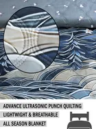 Homitecture 220 GSM Microfiber Reversible AC Comforter/Blanket for Winter/Quilt/Duvets for Double Bed Size