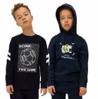 Cotton Blend Printed Hoodie & Sweatshirt for Kids 