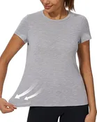 Round Neck Solid T-Shirt for Women 
