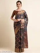 Organza Zari Woven Saree for Women 