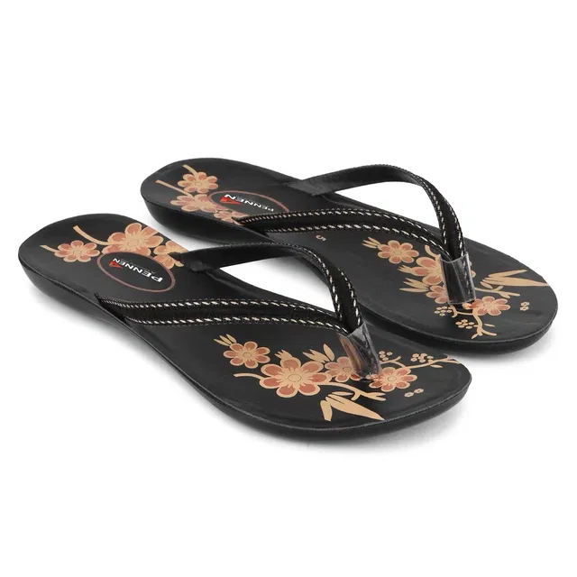 Flats for Women (Black, 7)