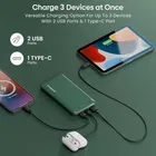 हैमर अल्ट्रा चार्ज 10000mAh 22.5w पावर बैंक 20w पीडी फ़ास्ट चार्जिंग, 3 आउटपुट, 2 इनपुट पोर्ट्स टाइप-सी/पीडी, माइक्रो यूएसबी और कई सुरक्षा परतें 