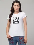 Round Neck Printed T-Shirt for Women 