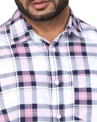 Poly Cotton Full Sleeves Chequered Shirt for Men 