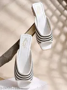 Shoetopia Flat White Embellished Size 3.0