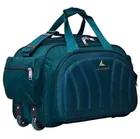 Polyester Duffel Bag with Wheels (Teal, 60 L)