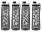 Nirlon Clear Sip Motivational Fitness Sport Water Bottle 800Ml Set Of 4 & Time Maker, Leak-Proof, Bpa-Free, Toxin Free Plastic Drink Bottle Design For Unisex At Gym, School, Office 