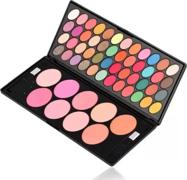 48 Shimmery Miss Eye Shadow EyeShadow Palette With 9 Beauty Blushers, I Am Everything Eyeshadow