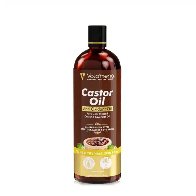 Volamena Pure Cold Pressed Castor Oil (200 ml)