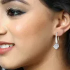Brass Hoop Earrings for Women 