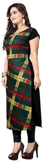 AK Fashion Mall Women Crepe Kurti 
