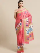 Khadi Printed Saree for Women 