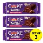 Britannia Cake Roll Yo! Triple Choco Swiss Roll - More Chocolatey, 24 g (Set of 3)