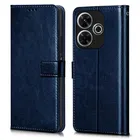 Artificial Leather Redmi 13 5G / Poco M6 Plus Flip Cover (Multicolor)