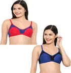 Cotton Blend Non Padded Bra for Women 