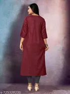 Floral Embroidered Cotton Kurti for Women 