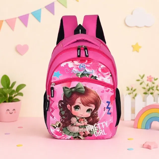 Designer Pretty Girl Bag For boy's and gril's/pink Unisex School Backpack