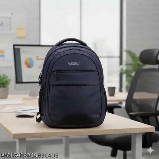 Synthetic Backpack for Men & Women, Blue